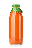 Carrot juice bottle
