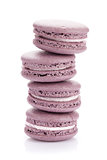 Purple macaron cookies