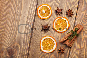 Christmas food decoration spices