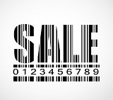 Barcode Sale Sign  Image Vector Illustration