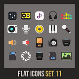 Flat icons set 11