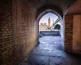 Big Ben, Queen Elizabeth Tower and Westminster Bridge framed in 