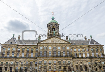 The Royal Palace at the Dam Square in Amsterdam