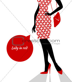 Woman's silhouette image