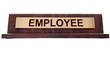 Employee name plate