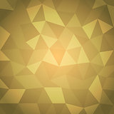 Abstract triangle with yellow background