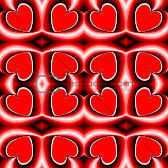 Design seamless heart pattern