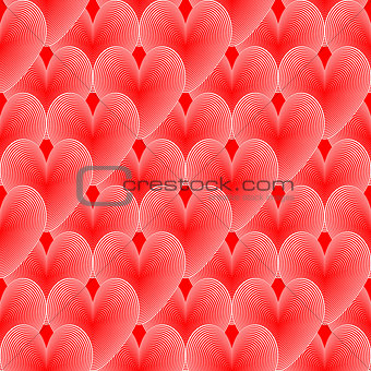 Design seamless colorful heart pattern