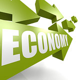 Economy arrow green