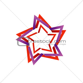Stylized star design element for web use