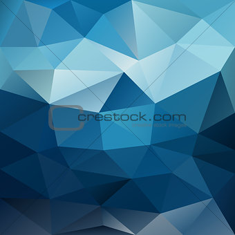 blue night sky triangular background