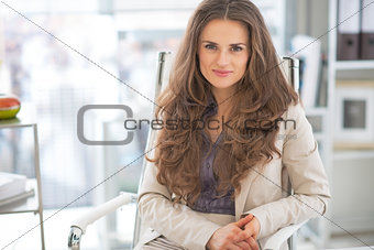 Portrait of business woman in modern office