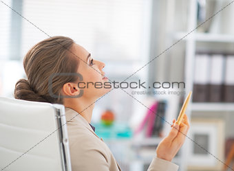 Business woman discussing in office
