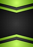 Dark perforated tech corporate background