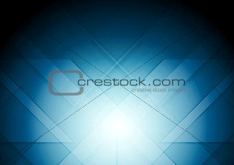 Abstract tech blue vector background