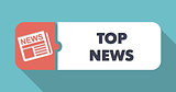 Top News on Turquoise in Flat Design.