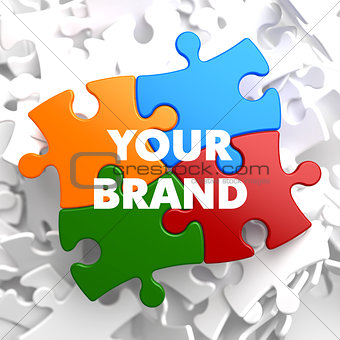 Your Brand on Multicolor Puzzle.