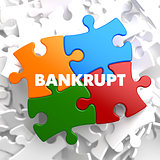 Bankrupt - Concept Multicolor Puzzle.