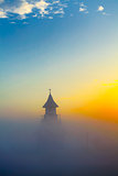 Morning mist over the church