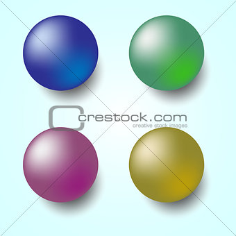 Colorful 3D sphere isolated on white background