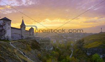 Old Fortress in the Ancient City of Kamyanets-Podilsky