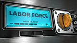 Labor Force on Display of Vending Machine.