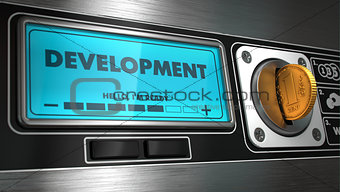 Development on Display of Vending Machine.