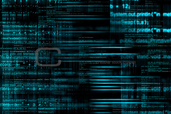 Abstract computer code background