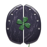 Clover and horseshoe for cows