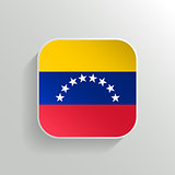 Vector Button - Venezuela Flag Icon on White Background