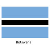 Flag  of the country  botswana. Vector illustration. 
