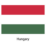 Flag  of the country  hungary. Vector illustration. 
