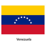 Flag  of the country  venezuela. Vector illustration. 