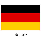 Flag  of the country  germany. Vector illustration. 