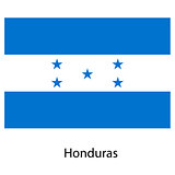 Flag  of the country  honduras. Vector illustration. 