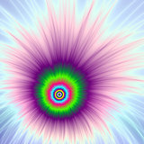 Explosion in Green Purple and Blue