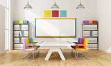 Colorful board room