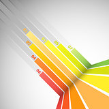 Abstract design banner with colorful lines