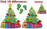 Find differences Christmas theme