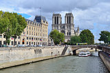Paris. Quay of the river Seine
