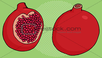 Pomegranate Close Up