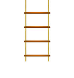 Wooden rope ladder