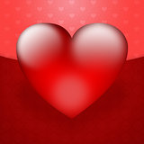 Beautiful red heart background