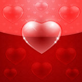 Beautiful red heart background