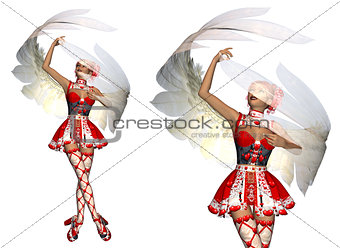 Dancing cupid girl