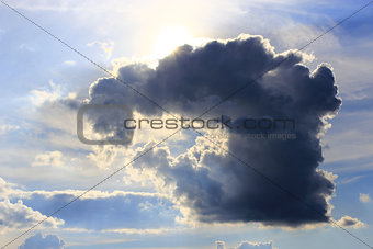 cloud with unusual shape