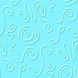 Circles and swirls seamless pattern