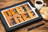 debt free concept