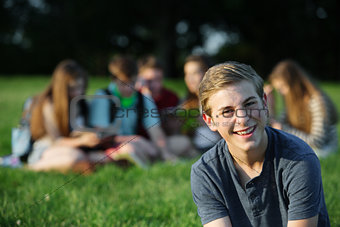 Laughing Male Teenager
