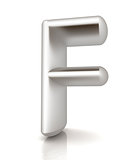 3D metall letter "F"